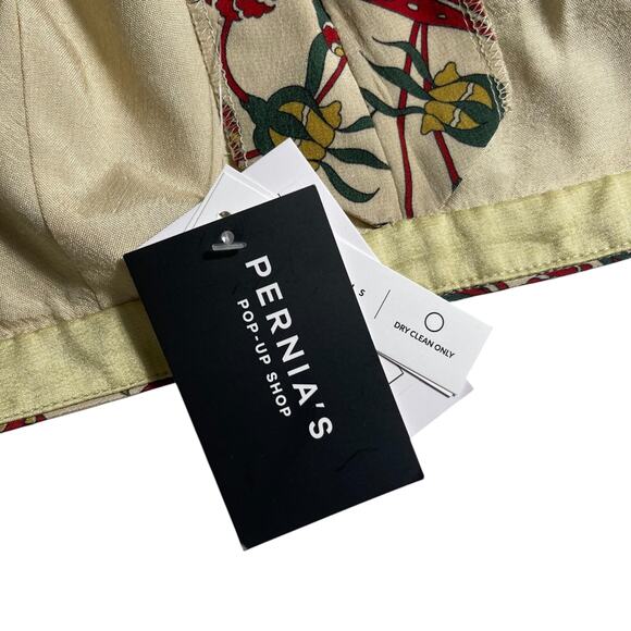 Halter Cropped Top XS Saree Lehenga Blouse Indian Wedding Beaded Festival Boho - Picture 5 of 7